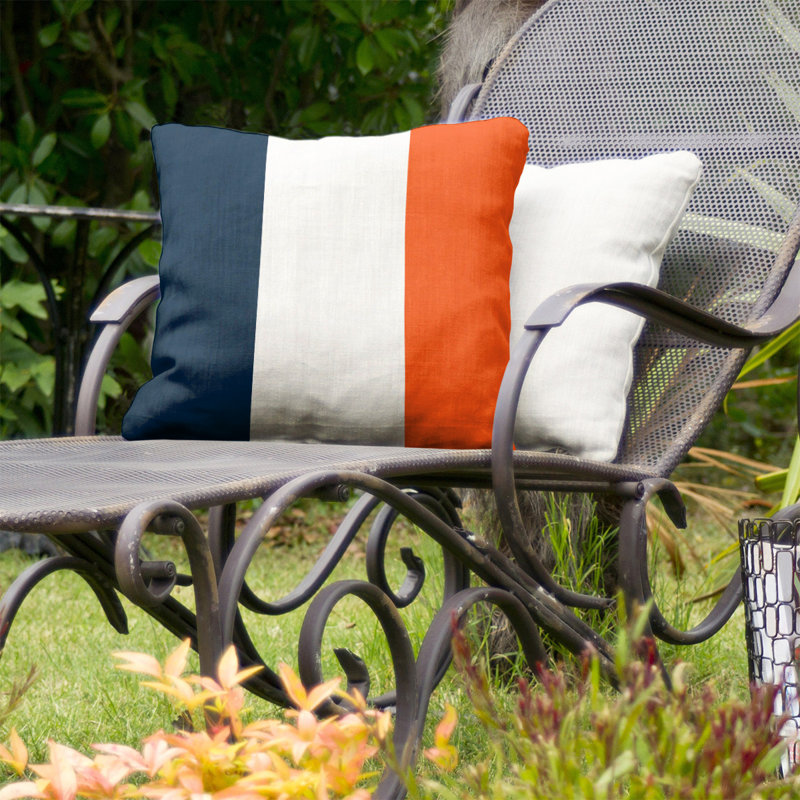 Coussin décoratif d'intérieur/d'extérieur, 18 po x 18 po, Blanc