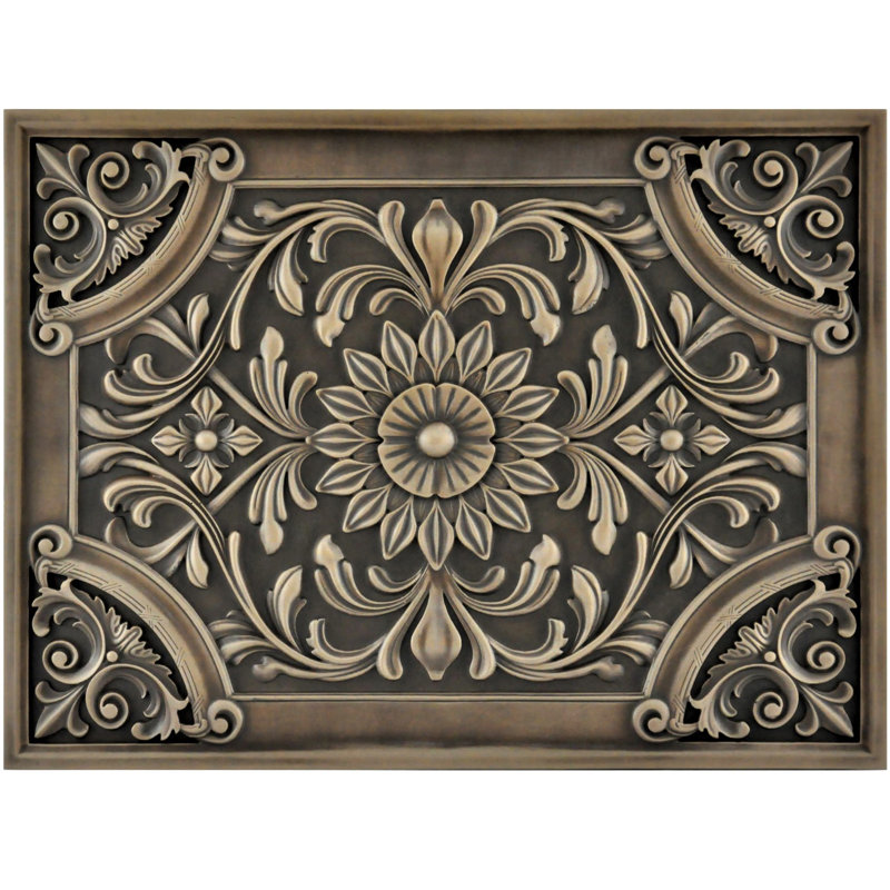 Harmony 18 in. x 24 in. Hand Painted Metal Decorative Accent, Bronze