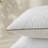  Luxury Goose Feather Bed Pillow with Brown Piping & Diamond Quilting - Hypoallergenic 100% Polyester Shell-2144645970-2030316309