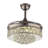 42Inch Modern Crystal Ceiling Fan LED Light With Remote Control-466582995