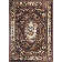 Tapis brun oriental Ledger