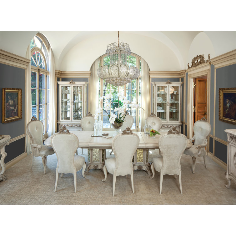 Platine Royale 8 - Person Extendable Double Pedestal Dining Set