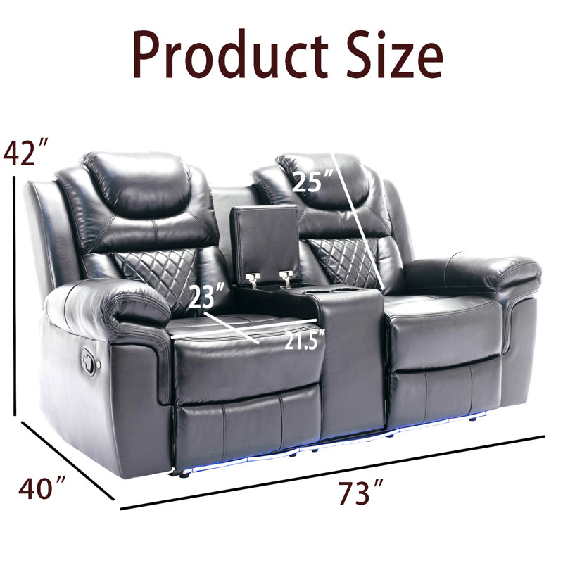 Fauteuil inclinable manuel de cinéma maison, Brun