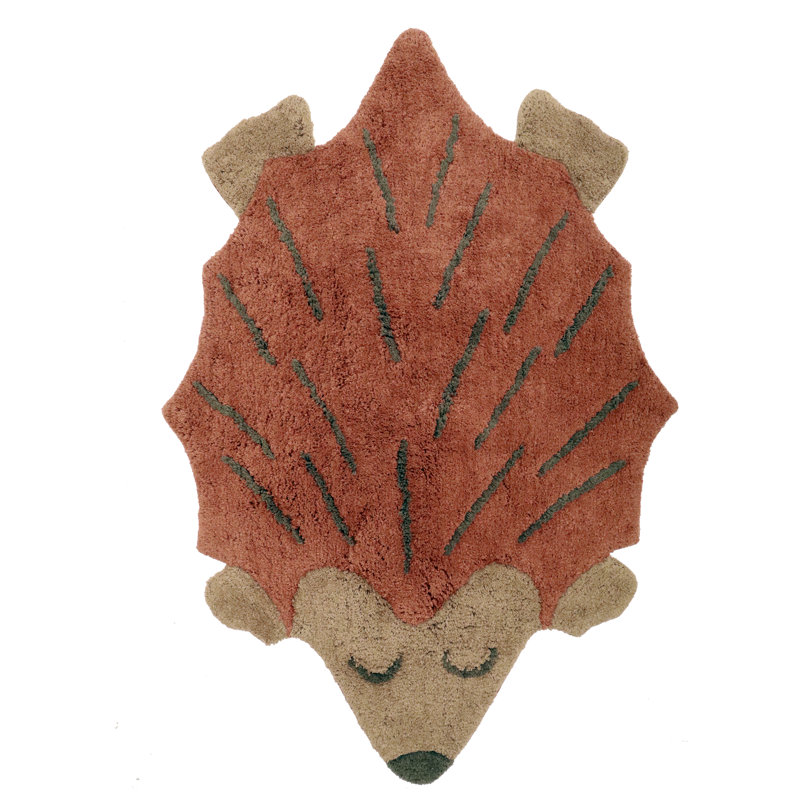 Clymer Hand Tufted Cotton Brown/Red Rug