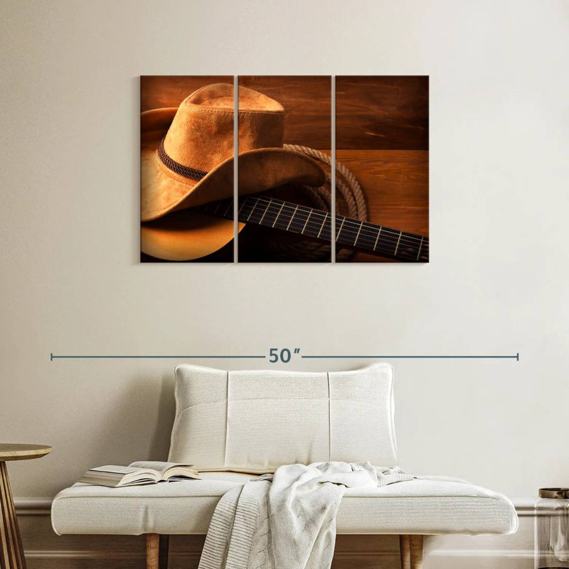 Guitare Lelar Western Country, H 24 po x l 38 po