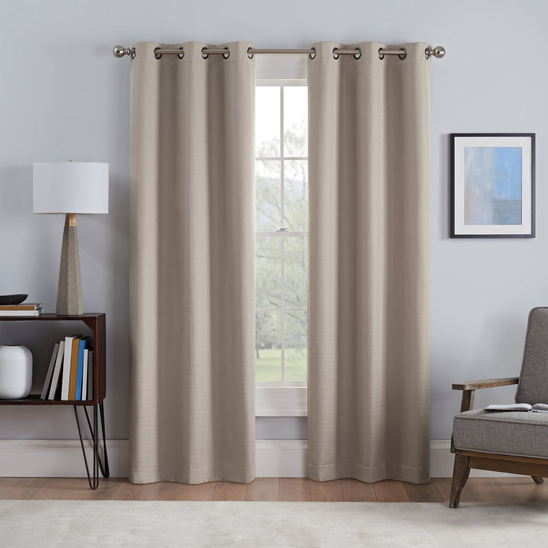 Talisa Curtain Pair, 37" W x 84" L, Linen
