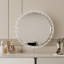 Miroir de salle de bain HD à DEL transparent - 3 températures de couleur à contrôle tactile, lumière douce et base en acrylique de tournesol-1186923255