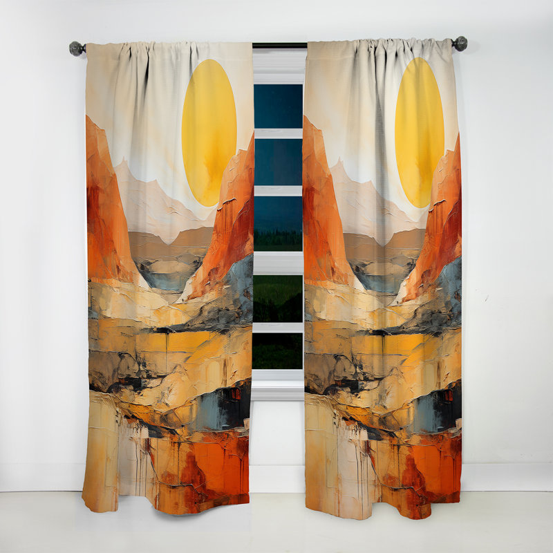 Bold Landscape Canyon Desert VII - Rideau obscurcissant Canyon, L 52 po x L 120 po
