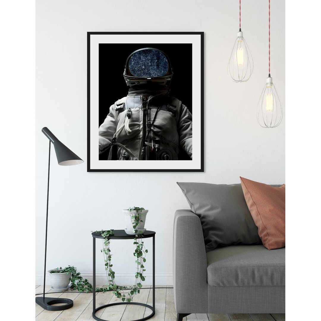 Gerahmtes Poster Astronaut