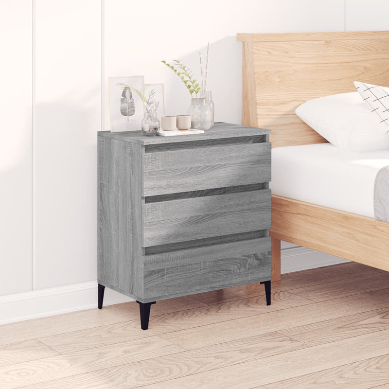 Caraban 60cm Sideboard, Grey/Black
