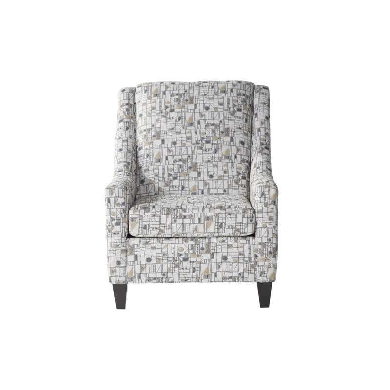 Sharo Upholstered Armchair, Wrigley Travetine