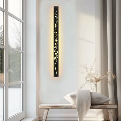 Outdoor LED Waterproof Wall Light, Ginkgo Hollow Design, Modern Decorative Lighting, Suitable for Patio and Garden