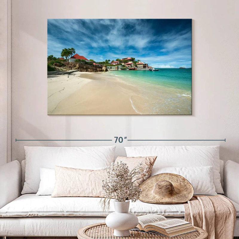 Gillard St. Barts Island, H 32 po x l 48 po