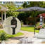 Demi-parasol de patio extérieur