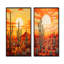 Cactus coucher de soleil ombres - ensemble de 2 reproductions d'art mural cactus-1641418027-1641418029