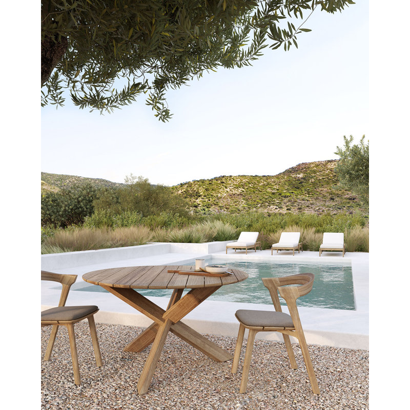 Jack Outdoor Chaise Lounge Cushion, Off White