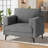 37.8W'' Oversized Upholstered Linen Accent Chair For Living Room & Bedroom – Modern Comfy Armchair With Metal Legs(Set Of 2)-1620387955