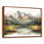 Toile avec cadre flottant brun