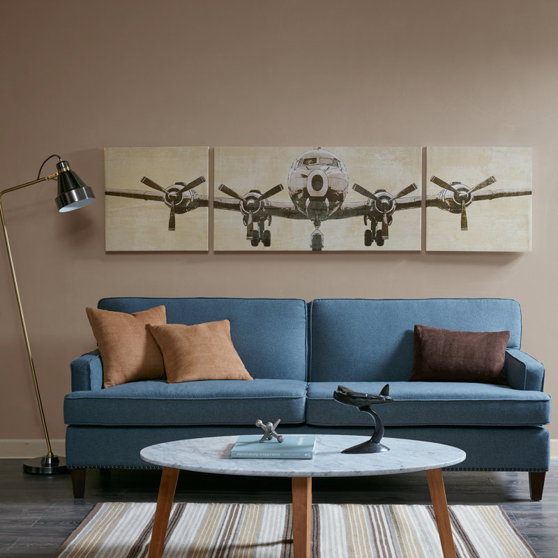 Kinzel Flight Time Triptych 3-piece Canvas Wall Art Set