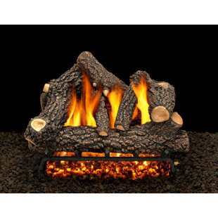 18 Electric Start Natural Gas Log Set - Wayfair Canada