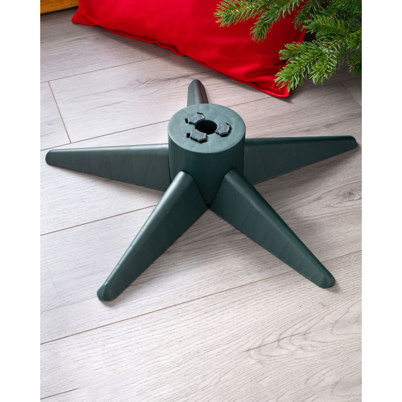 Resin Artificial Tree Stand For Max. Tree Height 6 - 7.9 Ft., Green