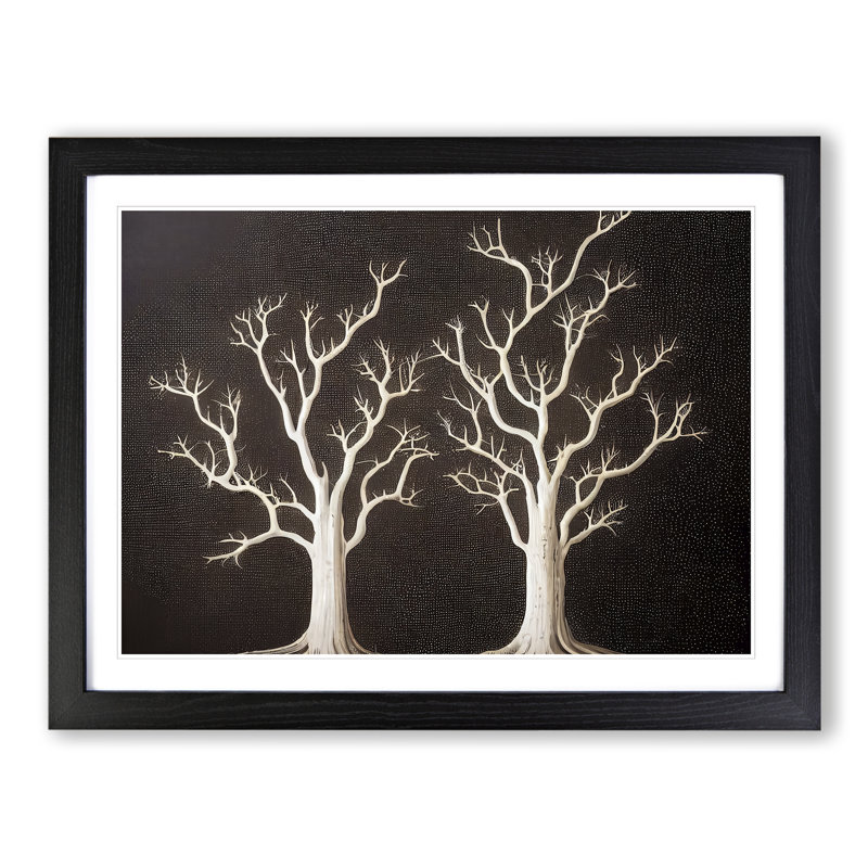 Amazing Trees - Single Picture Frame Print, 46cm H x 64cm W x 2cm D, Black Framed