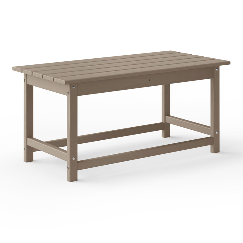 Table basse d'extérieur Laguna, Bois patiné