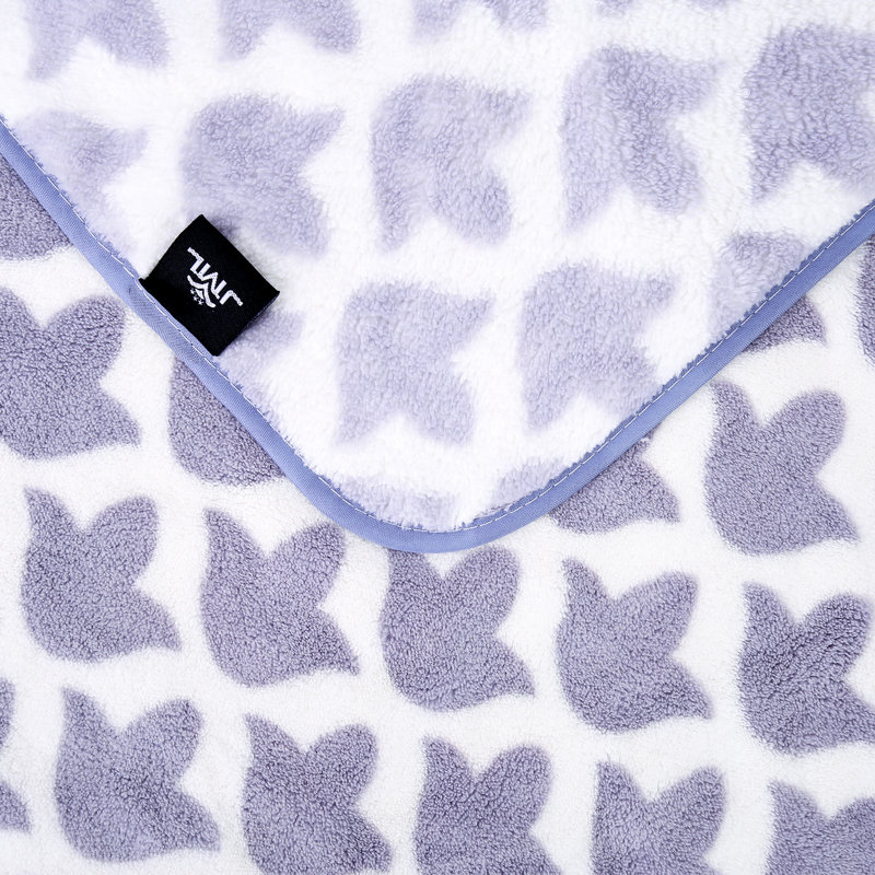 Ensemble de 2 serviettes de bain en microfibre, Bleu Zen