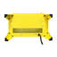 Poêle électrique autoportant de 18 pouces, flamme 3D, jaune citron, 1400 W / 700 W de chaleur, 5000 S par heure, sécuritaire pour les personnes âgées et les animaux de compagnie, conception panoramique à 3 côtés, pied amovible, mécanique simple