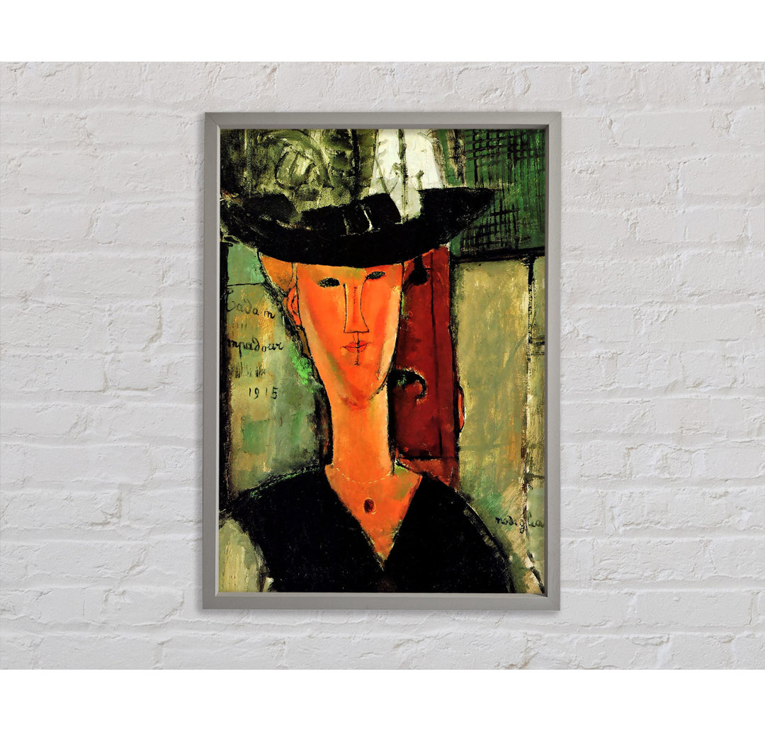 Modigliani Madame Pompadour Gerahmter Druck