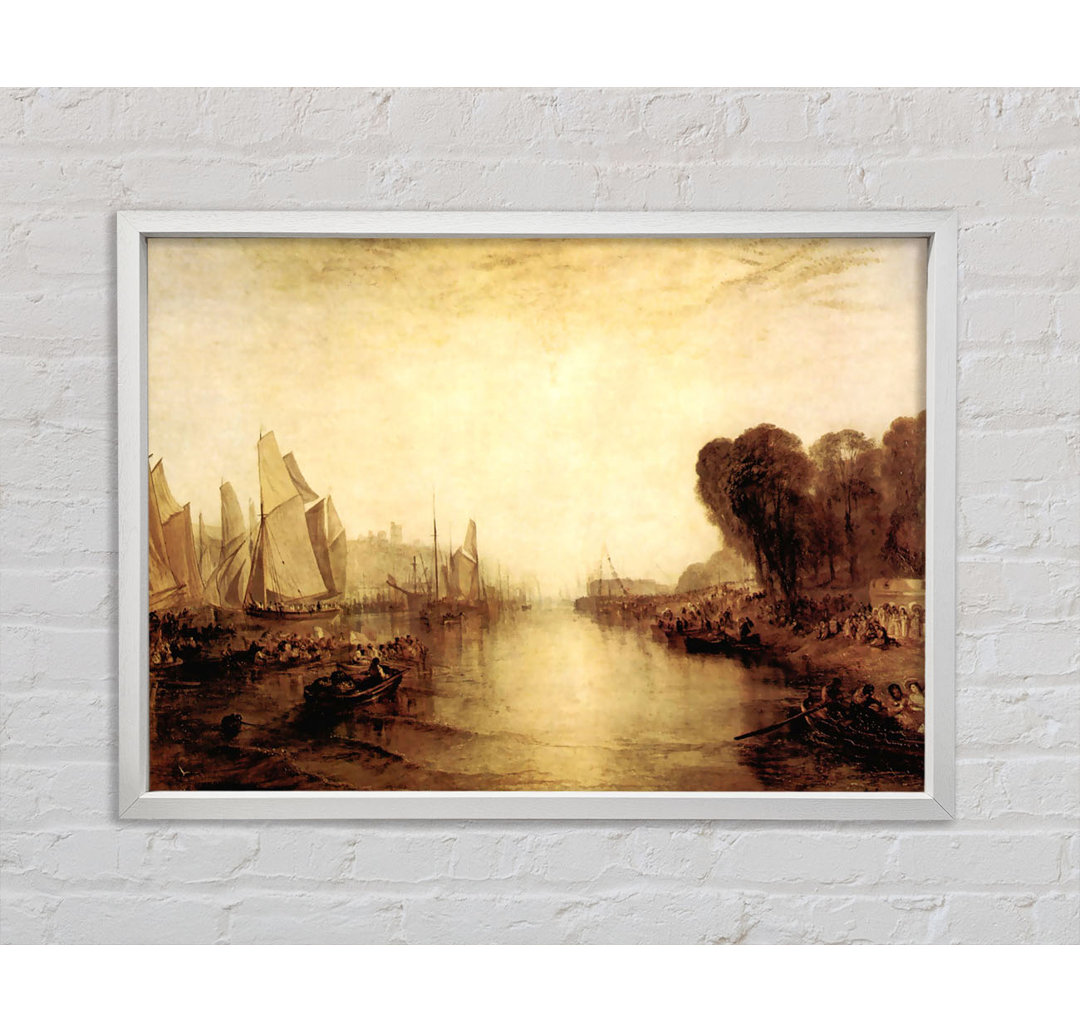 Joseph Mallord Turner East Cowes Castle - Einzelner Bilderrahmen Kunstdrucke auf Leinwand