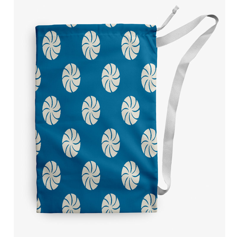 Sac à linge Whirl of the Season, Moyen (H 36 po x l 28 po), Bleu