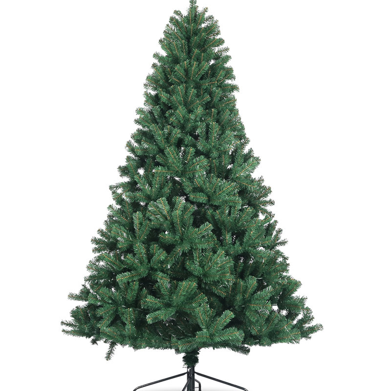 Épinette de Noël artificielle 6 pi, naturel, 1000 pointes de branches, support en métal pliable, sapin magnétique avec, facile à assembler et à ranger