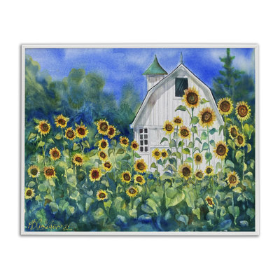 Hautes tournesols campagnards, estampe numérique par MB Cunningham