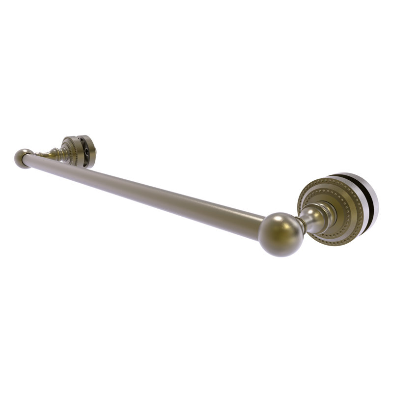 Barre à serviettes pour porte de douche en verre 18 po Marchmont, Laiton antique