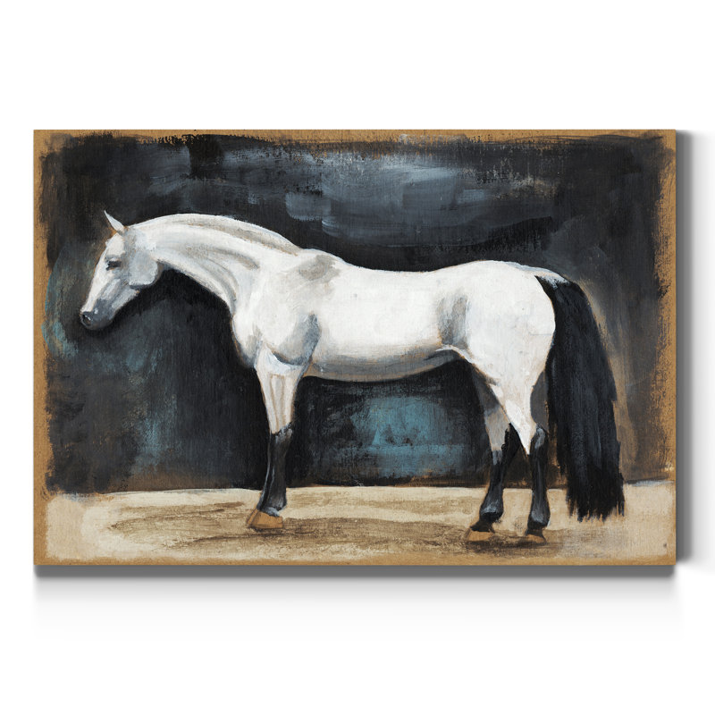 Études équestres VI - reproduction d'art sur toile, H 12 po x l 8 po x P 1 po