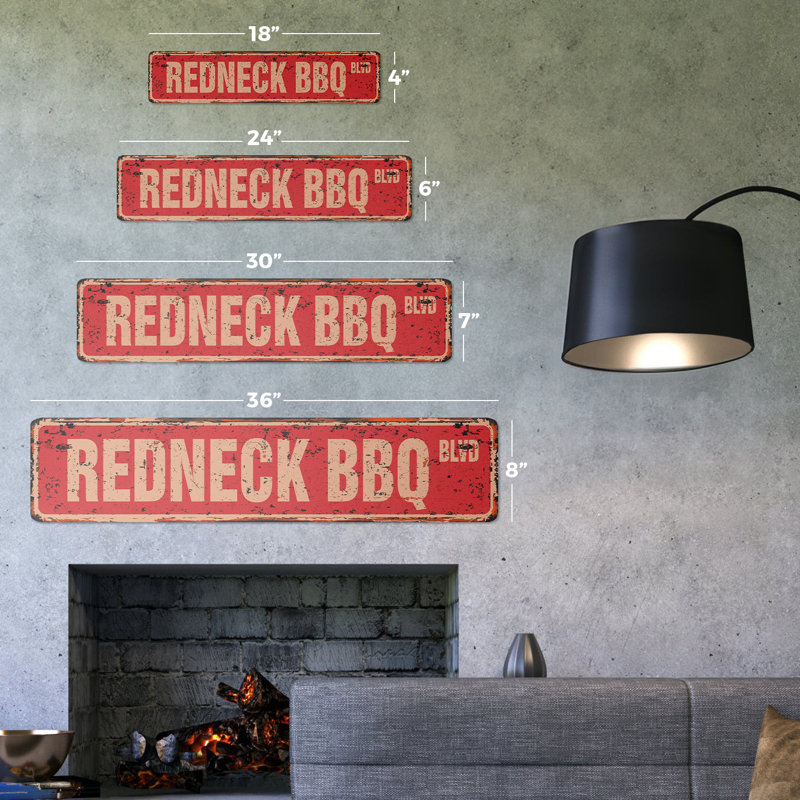 Plaque de rue Redneck