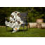 Grey Knitted Sherpa Geometric Reversable Throw