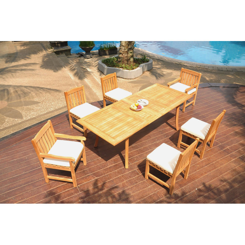Ensemble repas pour 8 personnes Ezequiel, H 30,5 po x L 94 po x l 40 po, 10