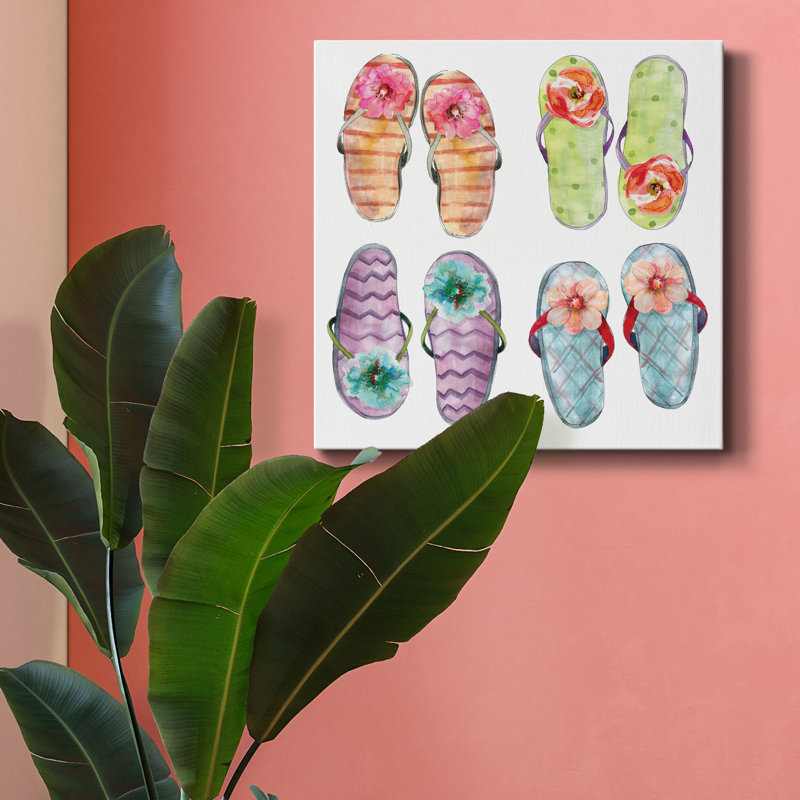 " Flip Flop Fancy ", 16" H x 16" W x 1" D
