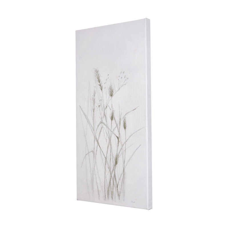 Toile texturée embellie à la main, H 40 po x l 20 po x P 1,5 po