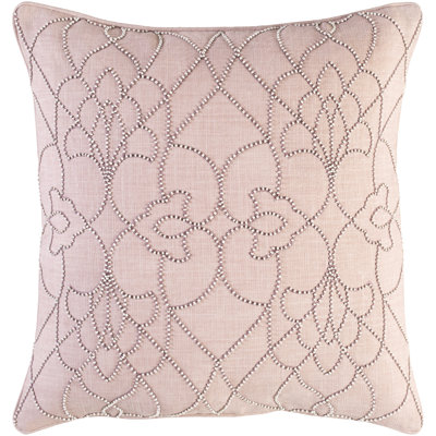 Dotted Pirouette Floral Linen Pillow Cover