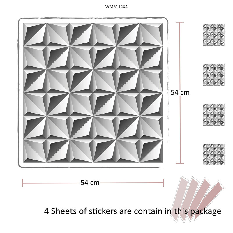 Abstract Non-Wall Damaging Wall Decal