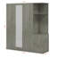 Armoire 4 portes avec tiroirs et miroir-113111155
