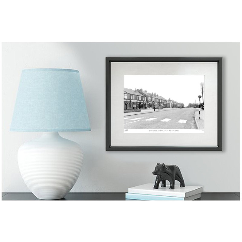 Langold, Doncaster Road C1955 - Single Picture Frame Print, 45cm H x 60cm W x 2.3cm D