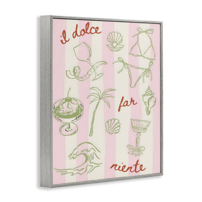 «Il Dolce Far Niente Beach Saying Giclee», conception par The Prints Vibe