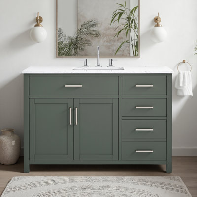 Tremolo 48" Single Bathroom Vanity With Engineered Marble Top