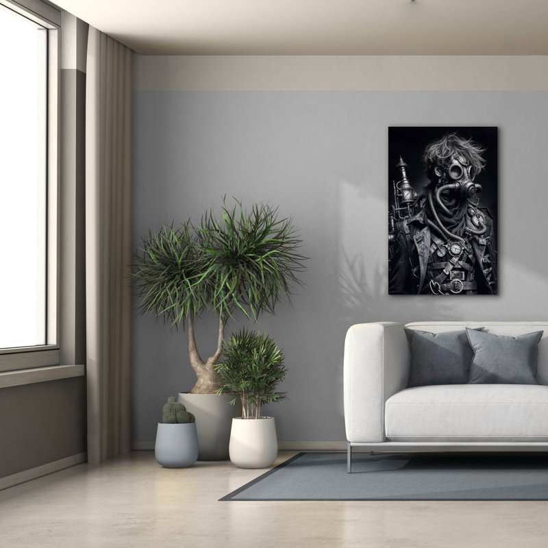 «Time Traveller 4» par KIR.DART, art mural sur toile, H 40 po x l 26 po x P 1,5 po