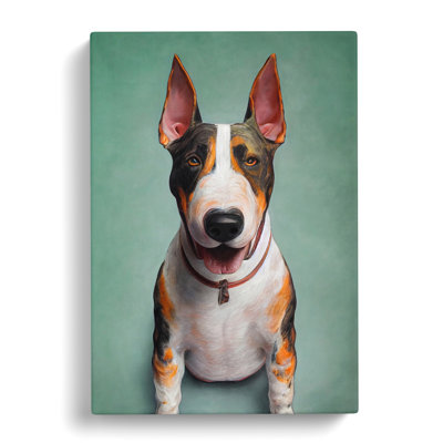 Vasco English Bull Terrier - Wrapped Canvas Print