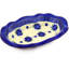 Bleu-belle Fleur Stoneware Salad Bowl